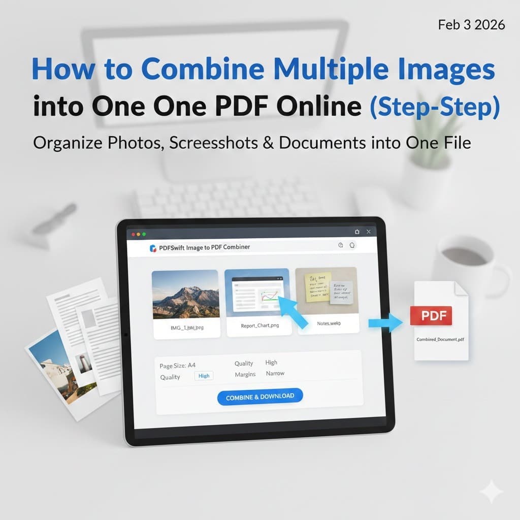 How to Combine Multiple Images into One PDF Online (Step-by-Step)