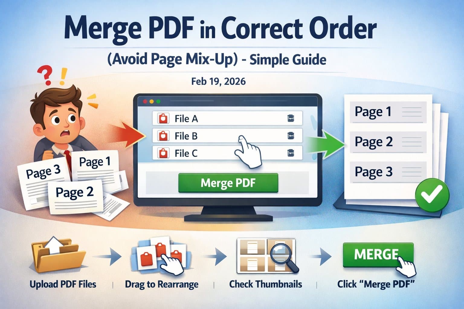 Merge PDF in Correct Order (Avoid Page Mix-Up) – Simple Guide